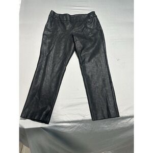 Soft Surroundings Charlize Ponte‎ Pants Black Foil Python Snake Pull On XL